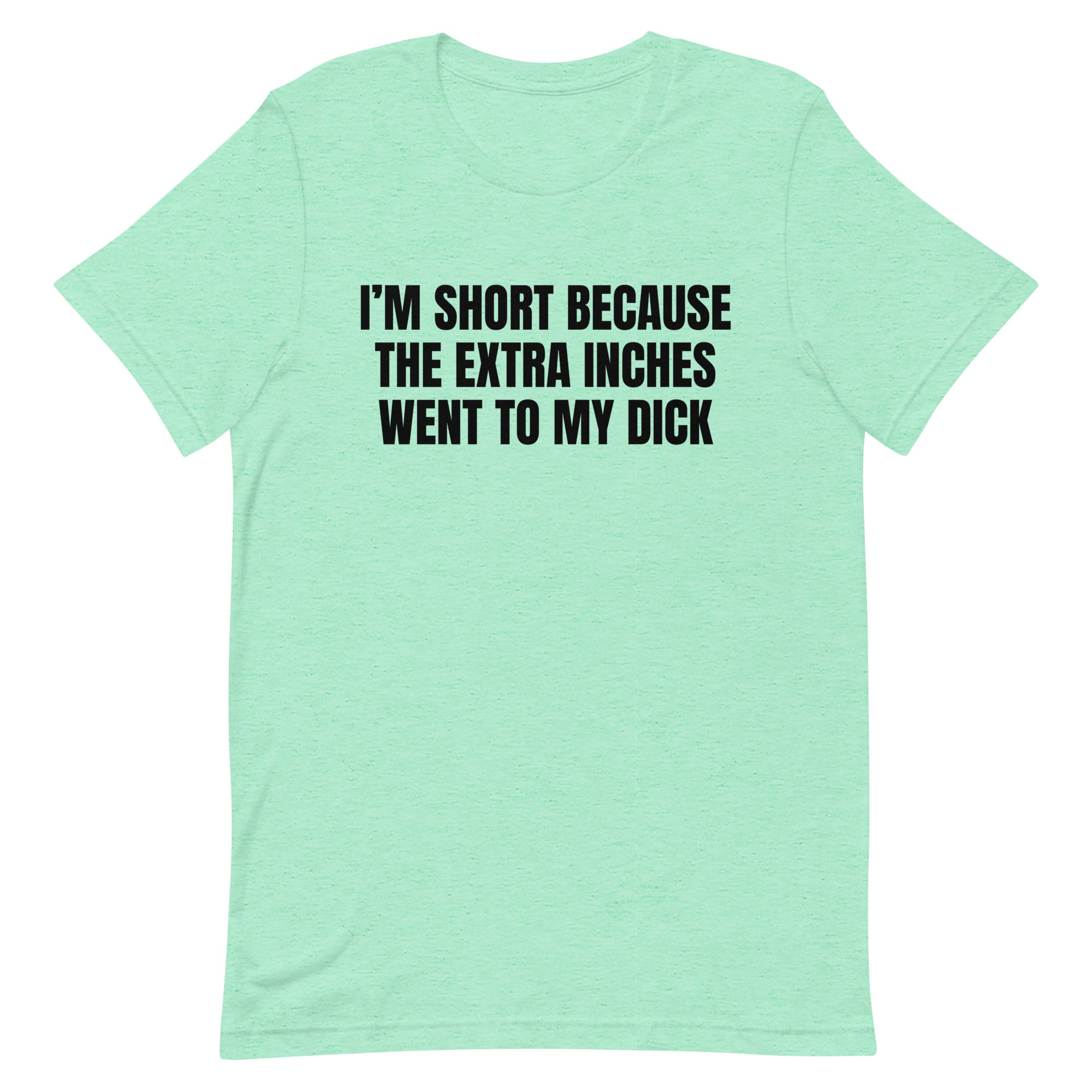 I'm Short Because the Extra Inches Went to My Dick Unisex t-shirt