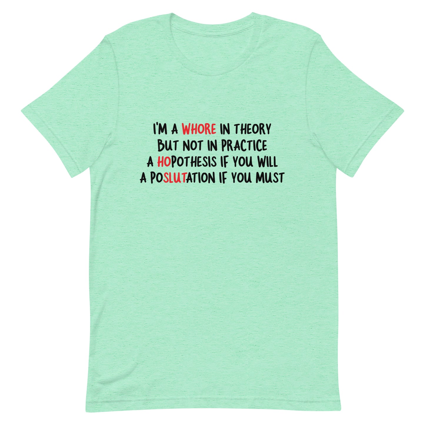 A Whore in Theory but Not in Practice Unisex t-shirt