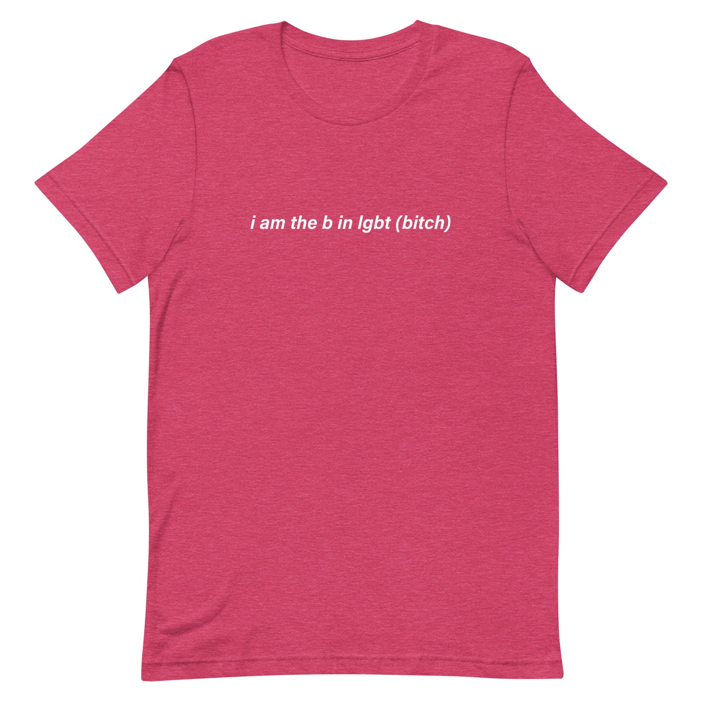 i am the b in lgbt Unisex t-shirt