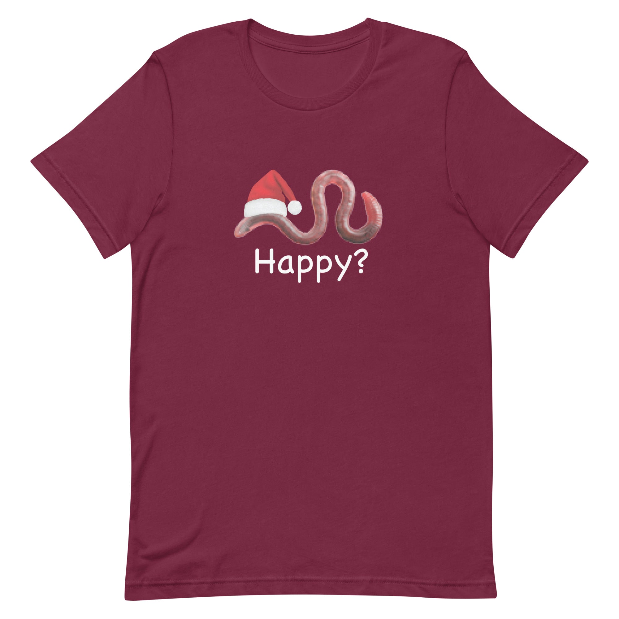 Happy? (Low Res Worm) Unisex t-shirt