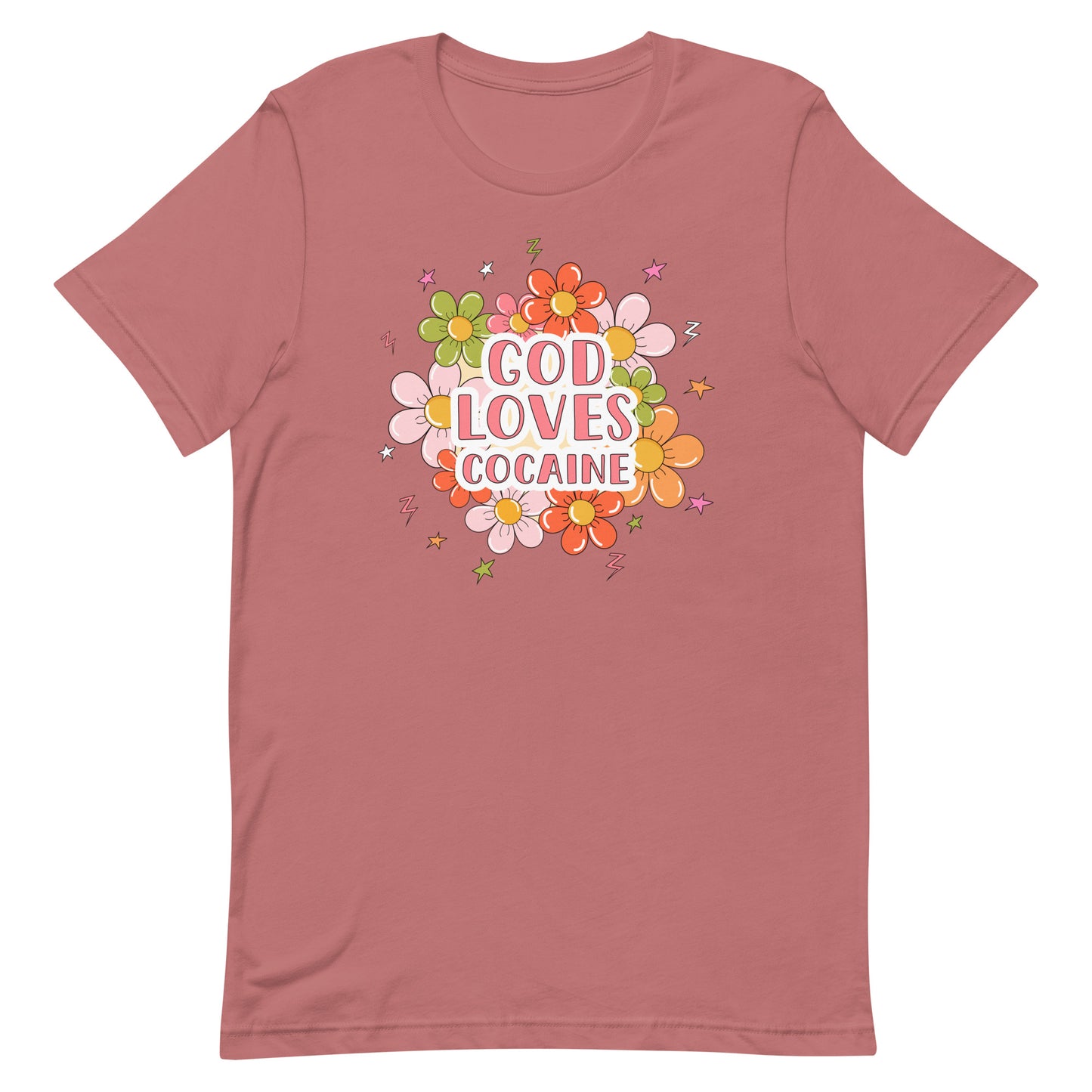 God Loves Cocaine Unisex t-shirt