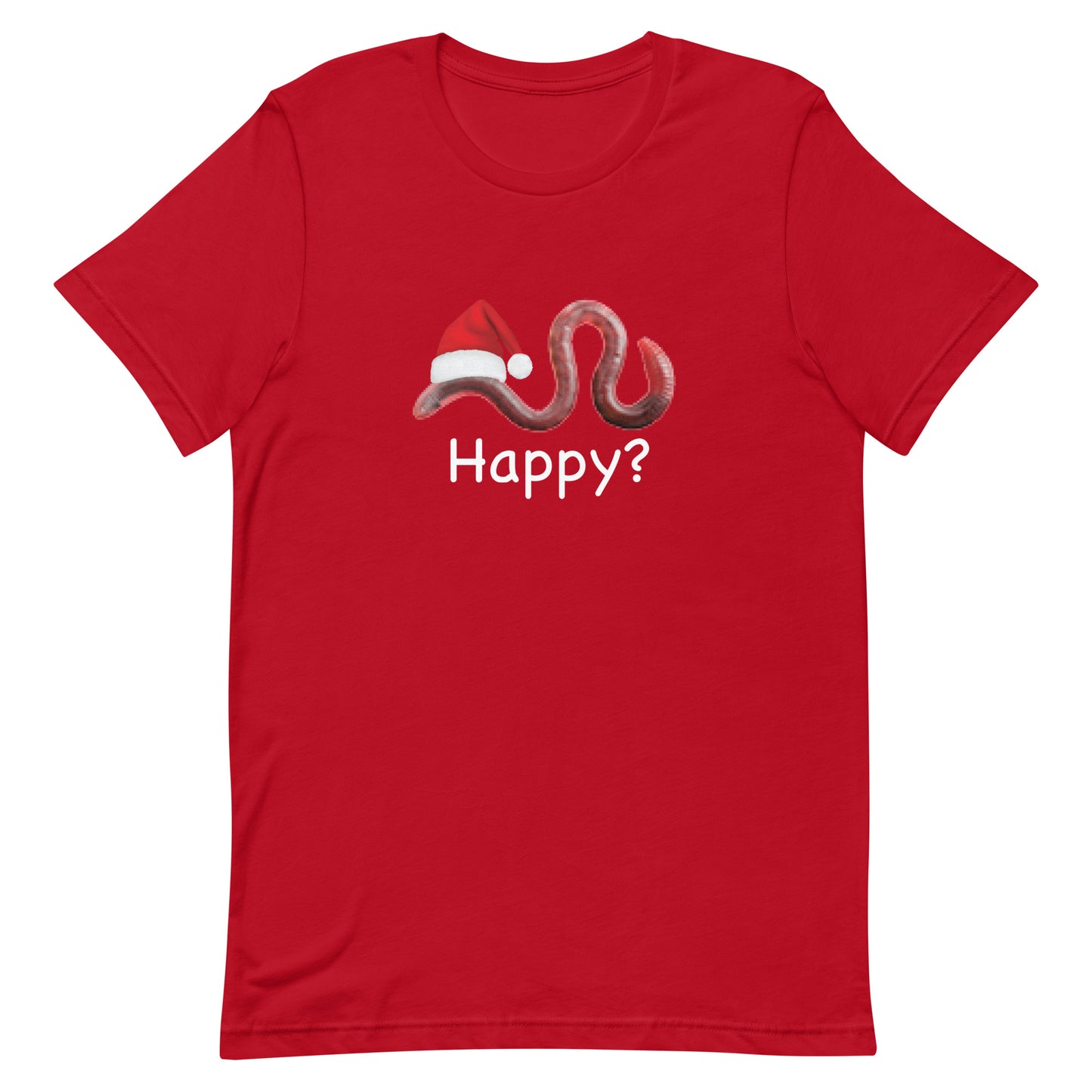 Happy? (Low Res Worm) Unisex t-shirt