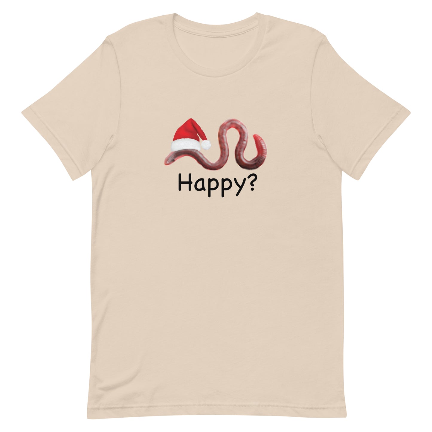 Happy? (Low Res Worm) Unisex t-shirt