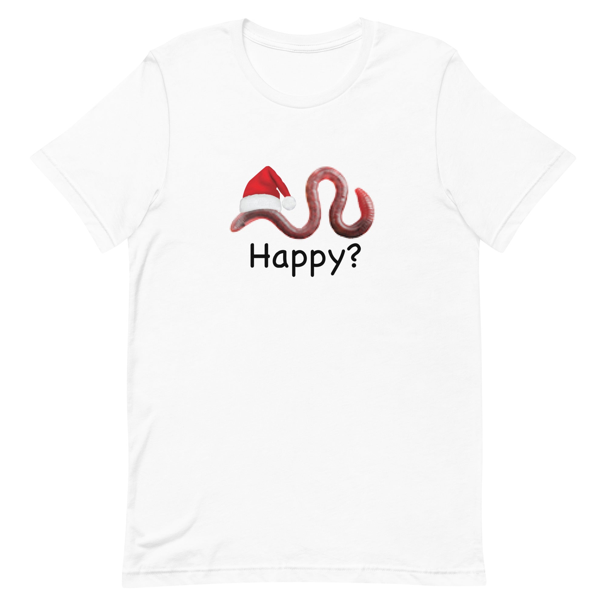 Happy? (Low Res Worm) Unisex t-shirt