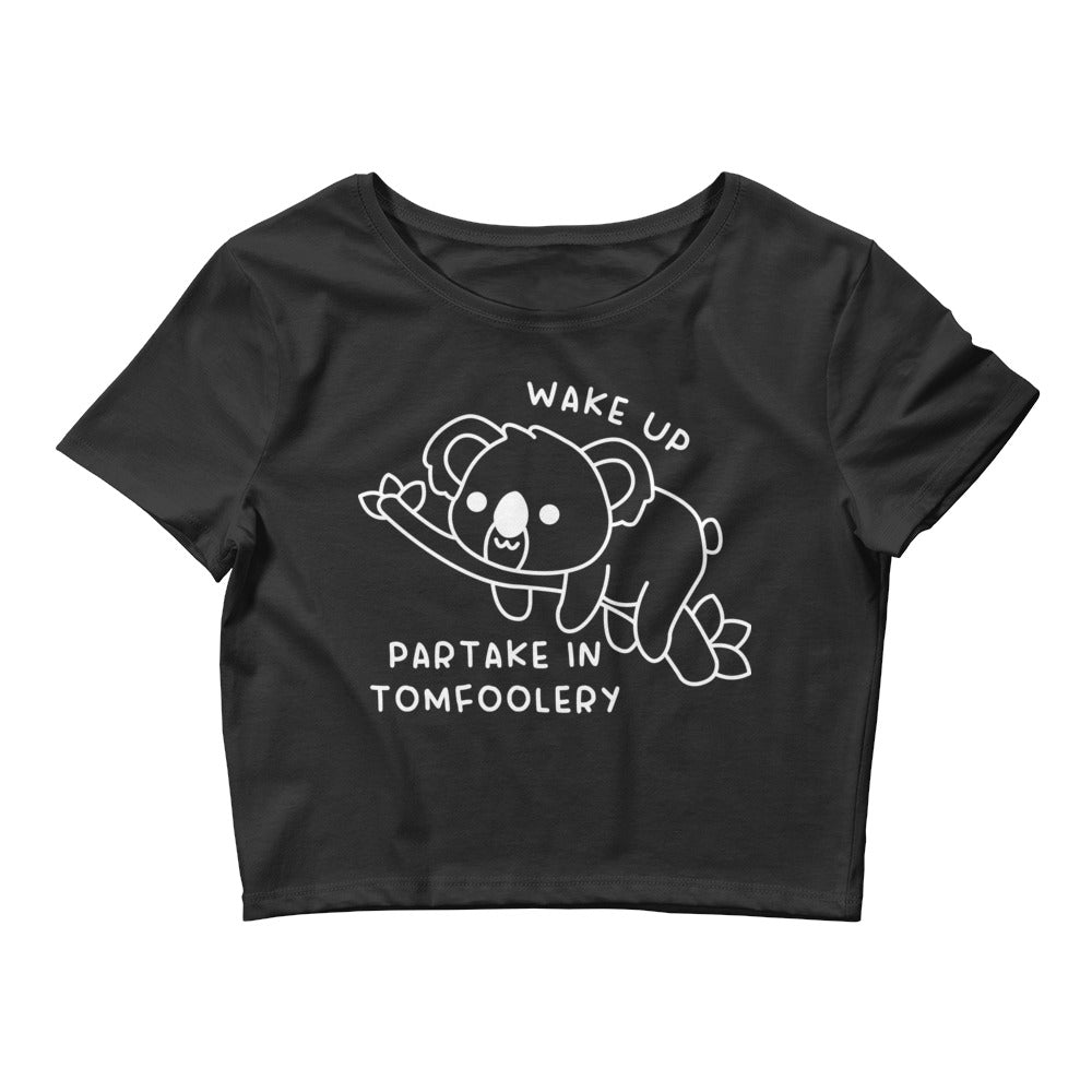 Partake in Tomfoolery Women’s Baby Tee