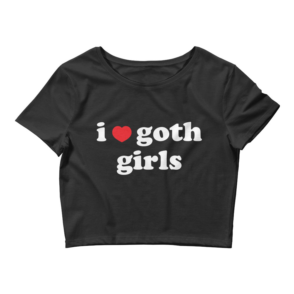 I Heart Goth Girls Women’s Baby Tee