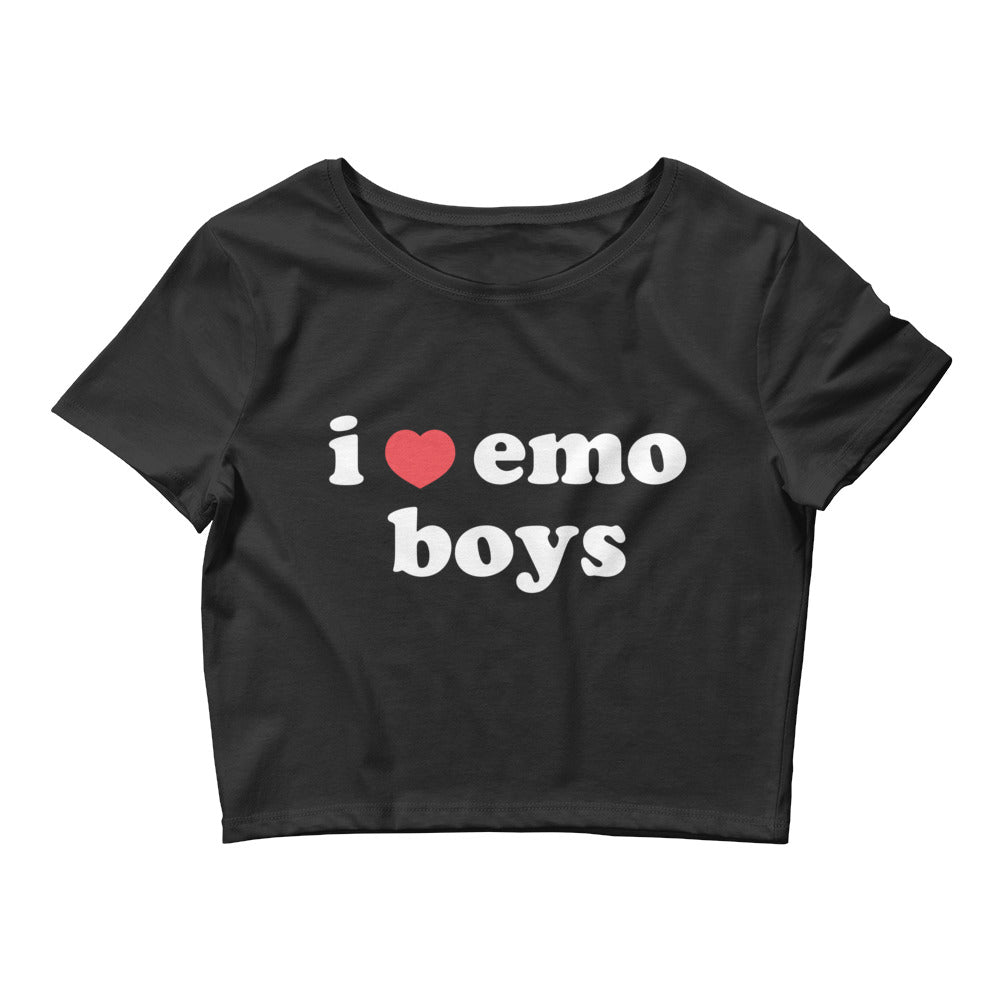 I Heart Emo Boys Women’s Baby Tee