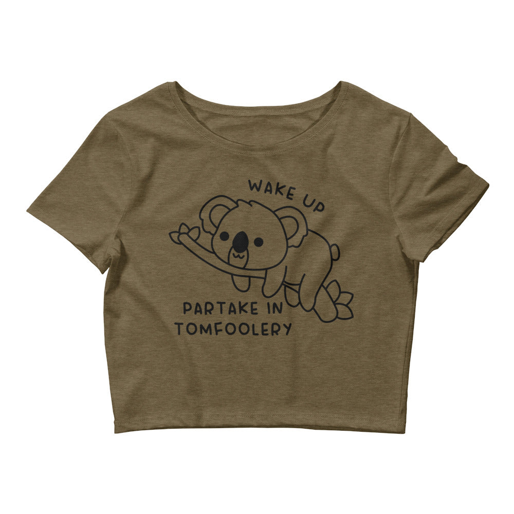 Partake in Tomfoolery Women’s Baby Tee