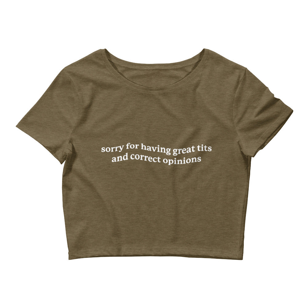 Great Tits & Correct Opinions Women’s Baby Tee