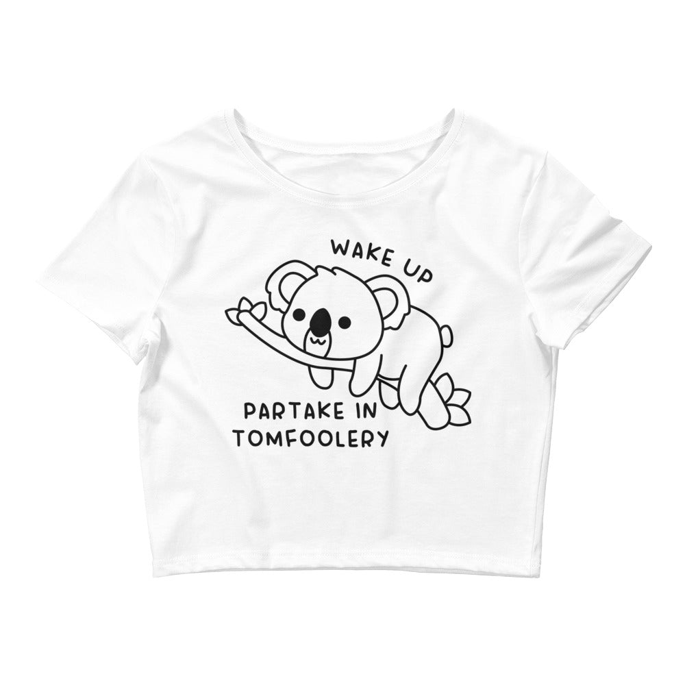 Partake in Tomfoolery Women’s Baby Tee