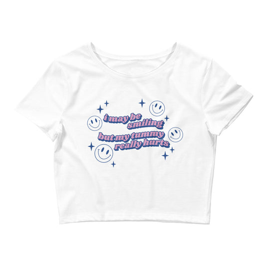 I May Be Smiling Women’s Baby Tee