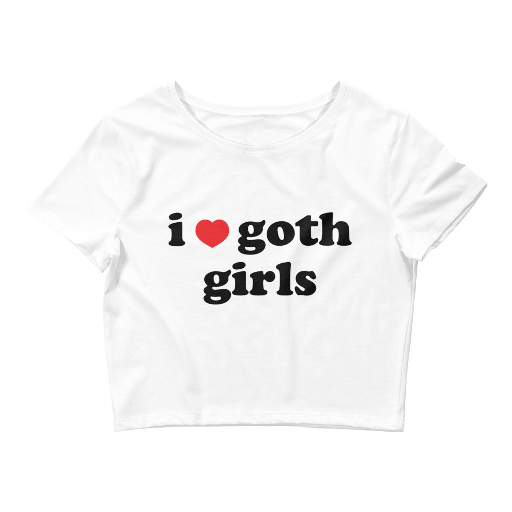 I Heart Goth Girls Women’s Baby Tee