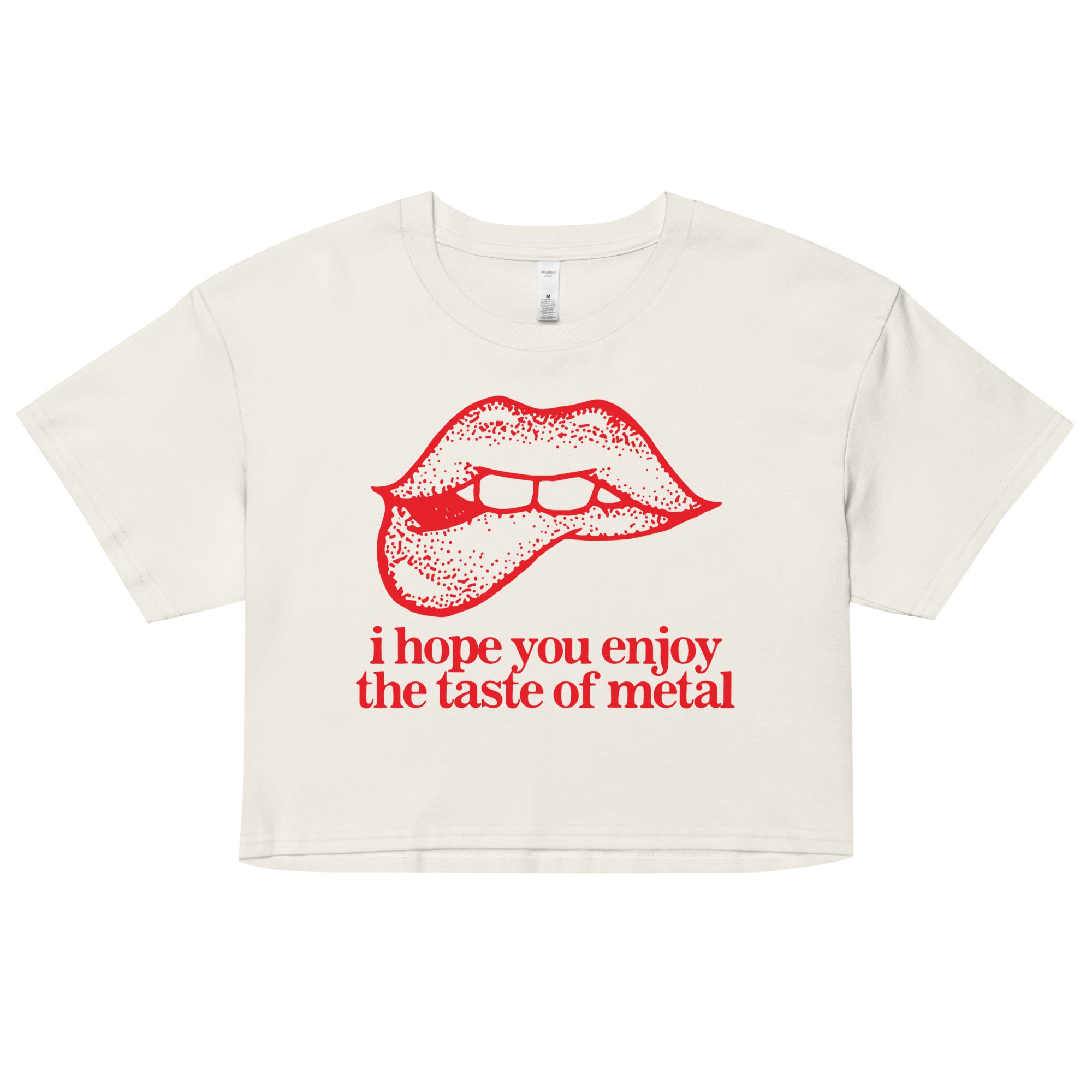 I Hope You Enjoy the Taste of Metal Women’s crop top