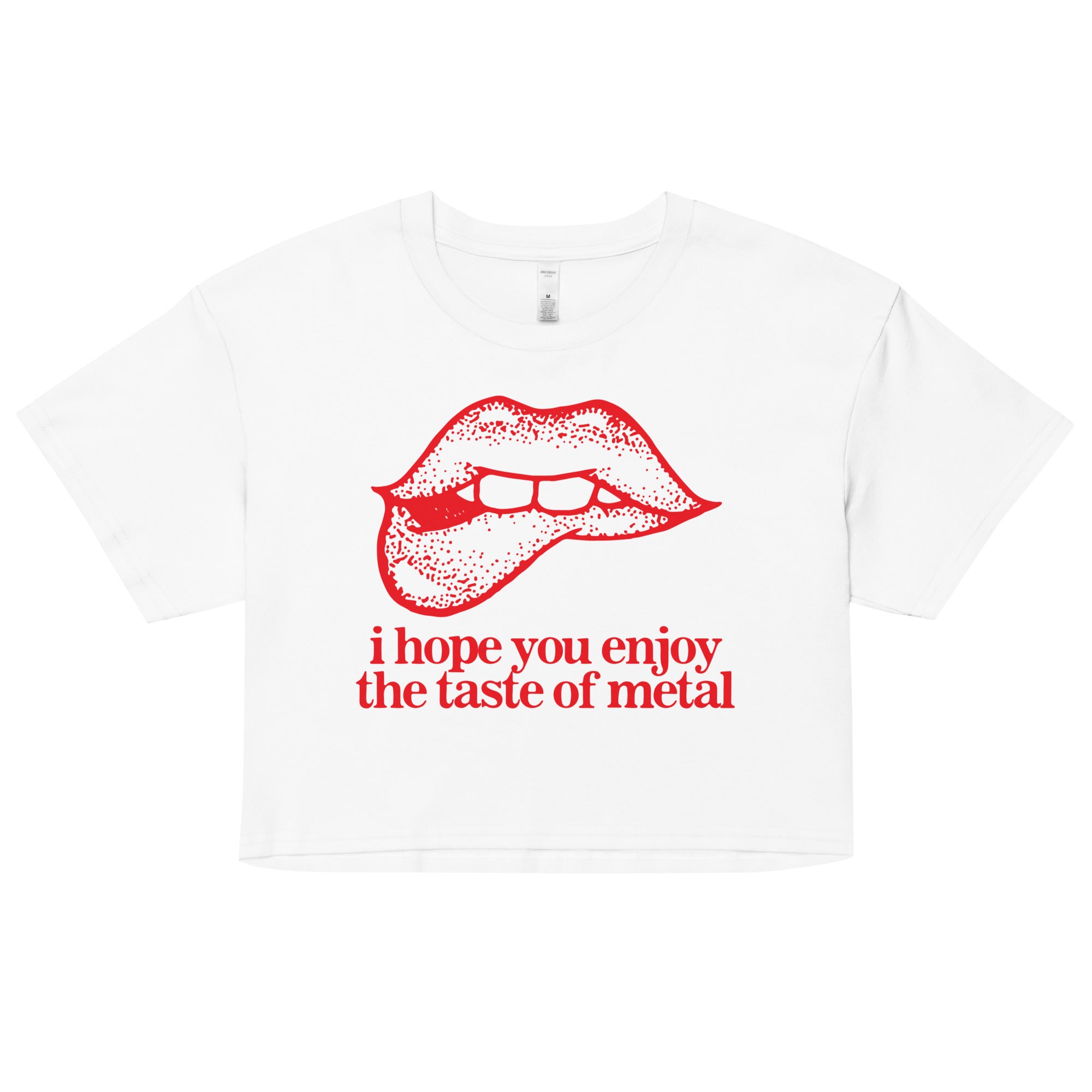 I Hope You Enjoy the Taste of Metal Women’s crop top